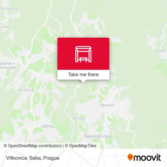 Vítkovice, Seba map