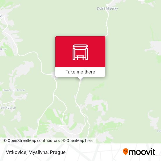 Vítkovice, Myslivna map