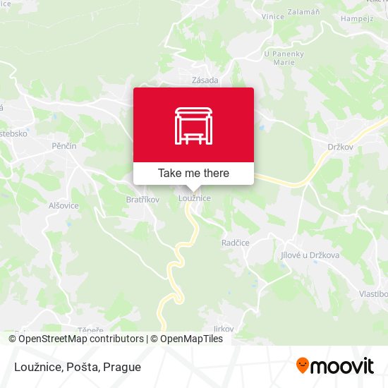 Loužnice, Pošta map