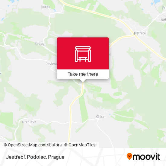 Карта Jestřebí, Podolec