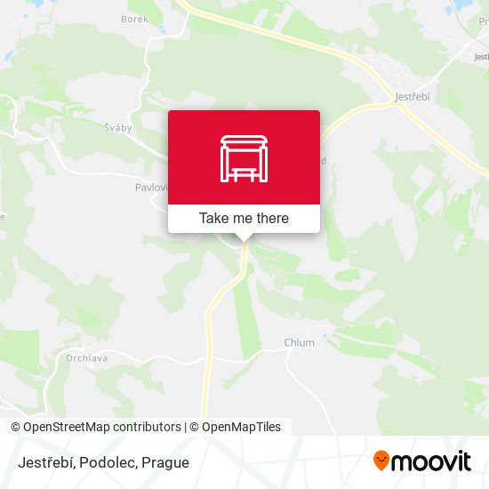 Карта Jestřebí, Podolec