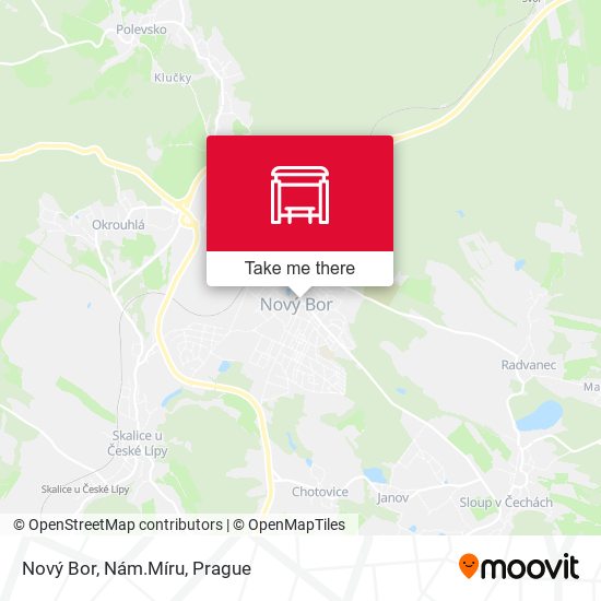 Nový Bor, Nám.Míru map