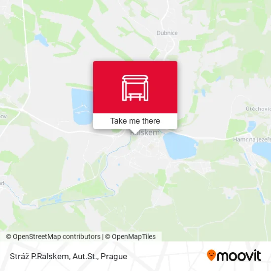 Карта Stráž P.Ralskem, Aut.St.