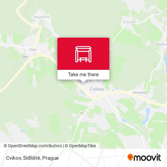 Cvikov, Sídliště map