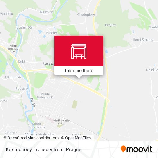 Карта Kosmonosy, Transcentrum
