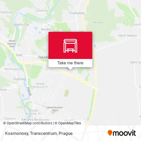 Карта Kosmonosy, Transcentrum