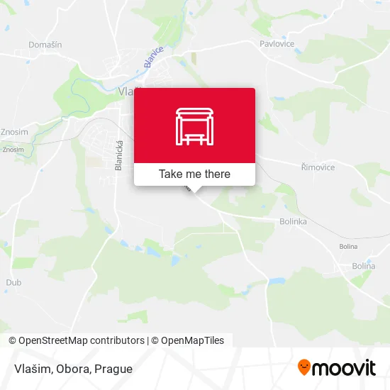 Карта Vlašim, Obora