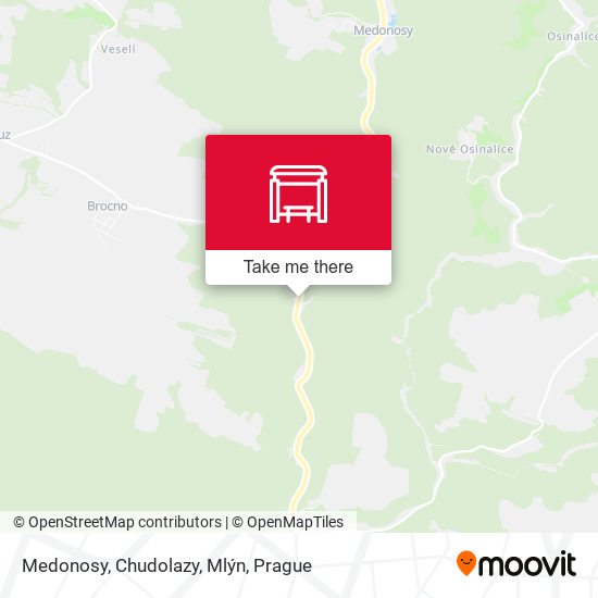 Medonosy, Chudolazy, Mlýn map