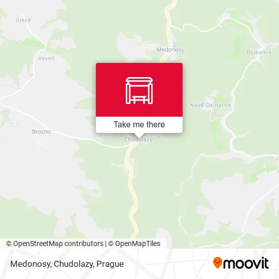 Карта Medonosy, Chudolazy