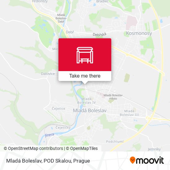 Mladá Boleslav, POD Skalou map