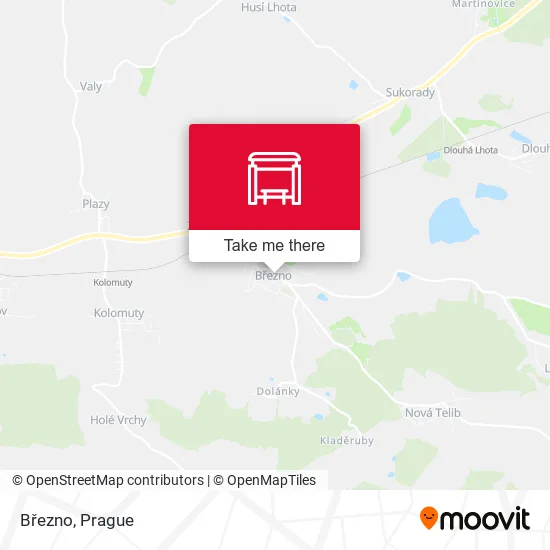 Карта Březno