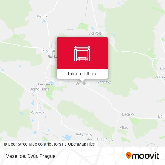 Карта Veselice, Dvůr