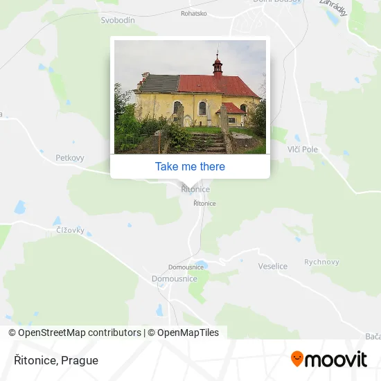 Карта Řitonice