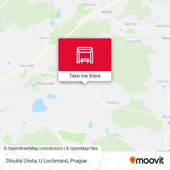 Карта Dlouhá Lhota, U Lochmanů