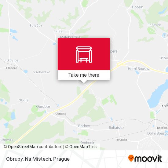 Карта Obruby, Na Místech