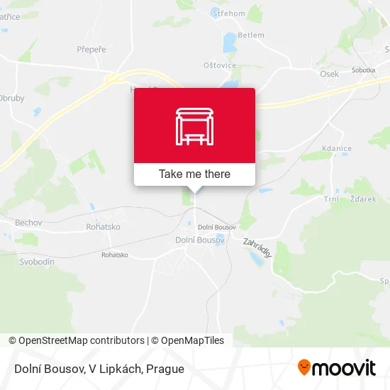 Карта Dolní Bousov, V Lipkách