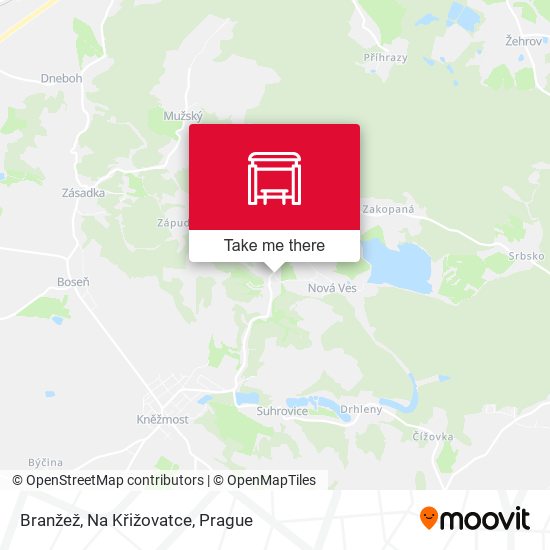 Branžež, Na Křižovatce map