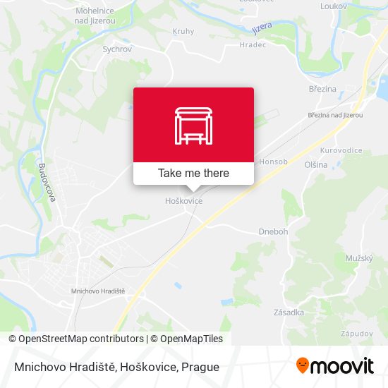 Mnichovo Hradiště, Hoškovice map