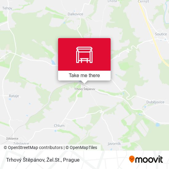 Trhový Štěpánov, Žel.St. map