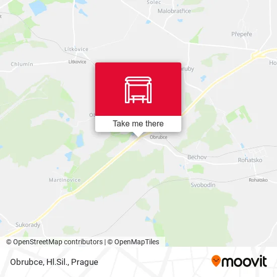 Карта Obrubce, Hl.Sil.