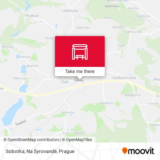 Sobotka, Na Syrovandě map