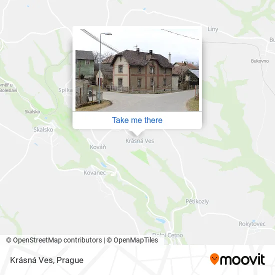 Карта Krásná Ves
