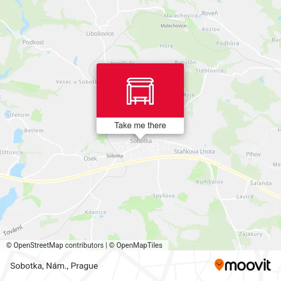 Карта Sobotka, Nám.