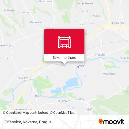 Příšovice, Kovárna map
