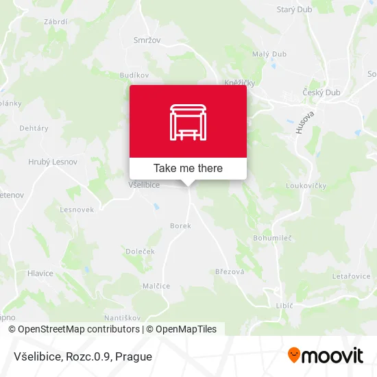 Карта Všelibice, Rozc.0.9