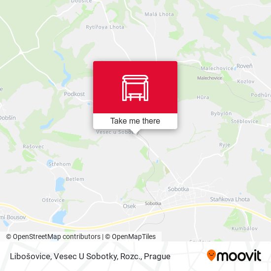 Libošovice, Vesec U Sobotky, Rozc. map