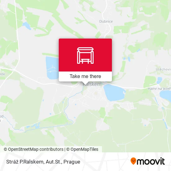 Карта Stráž P.Ralskem, Aut.St.