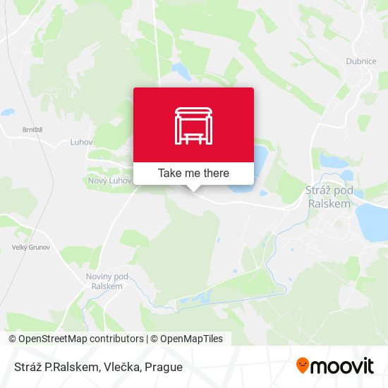 Stráž P.Ralskem, Vlečka map