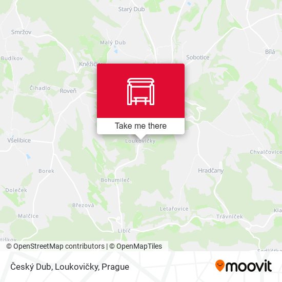 Český Dub, Loukovičky map