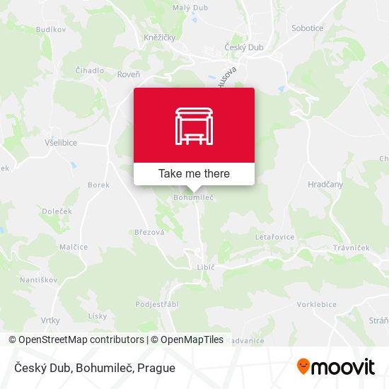 Český Dub, Bohumileč map