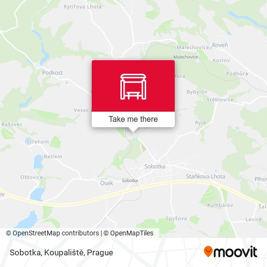 Sobotka, Koupaliště map