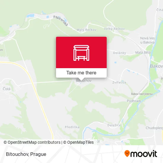 Карта Bítouchov