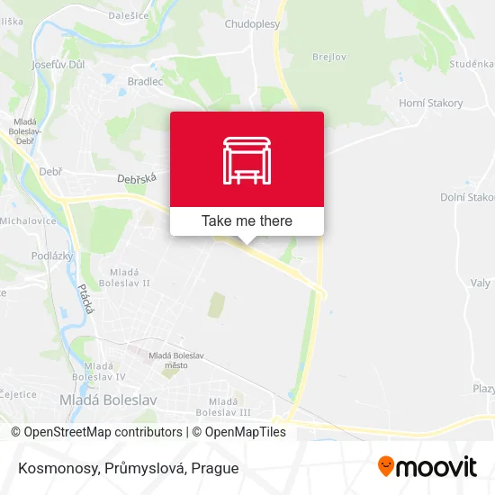 Карта Kosmonosy, Průmyslová