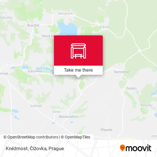 Карта Kněžmost, Čížovka