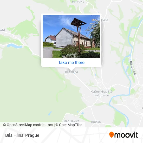 Карта Bílá Hlína