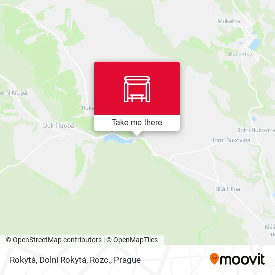 Карта Rokytá, Dolní Rokytá, Rozc.
