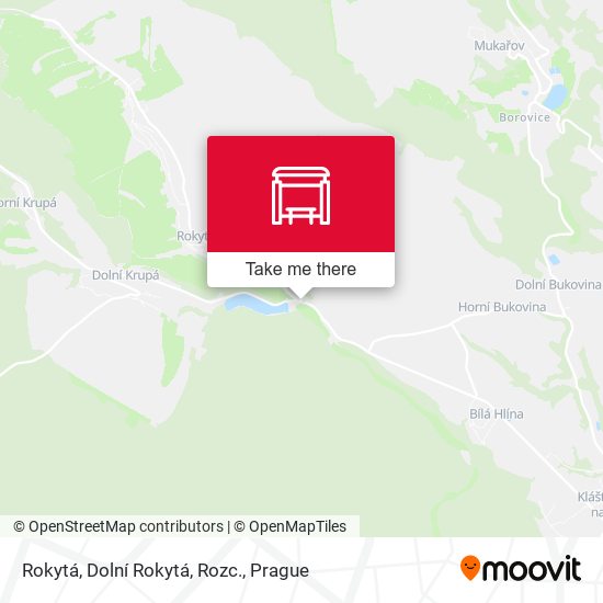 Карта Rokytá, Dolní Rokytá, Rozc.