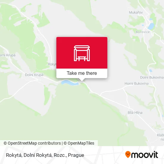 Карта Rokytá, Dolní Rokytá, Rozc.