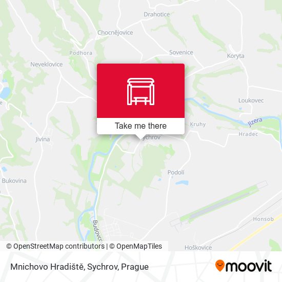Mnichovo Hradiště, Sychrov map