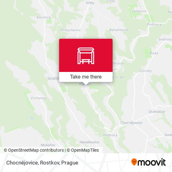 Chocnějovice, Rostkov map
