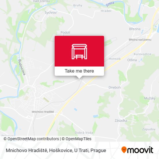 Mnichovo Hradiště, Hoškovice, U Trati map