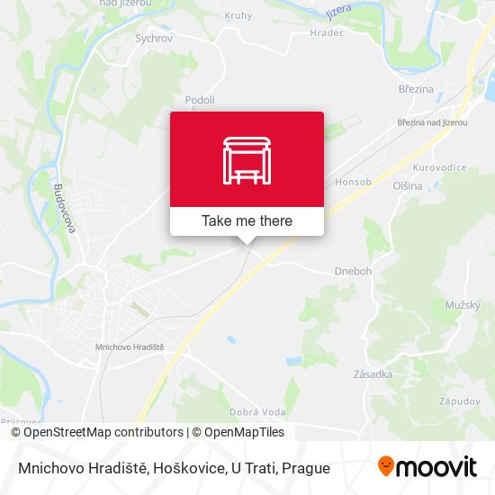 Mnichovo Hradiště, Hoškovice, U Trati map
