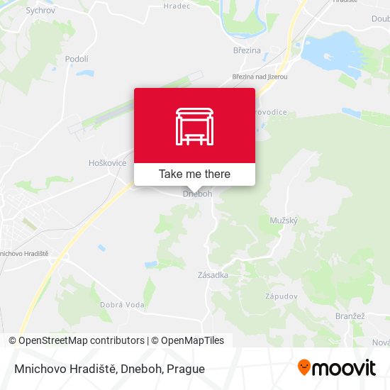 Mnichovo Hradiště, Dneboh map