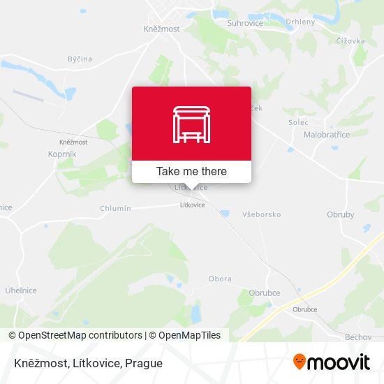 Kněžmost, Lítkovice map