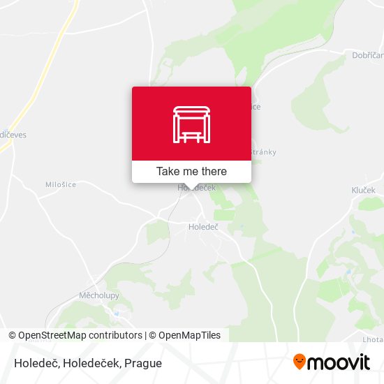 Holedeč, Holedeček map
