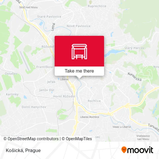 Карта Košická